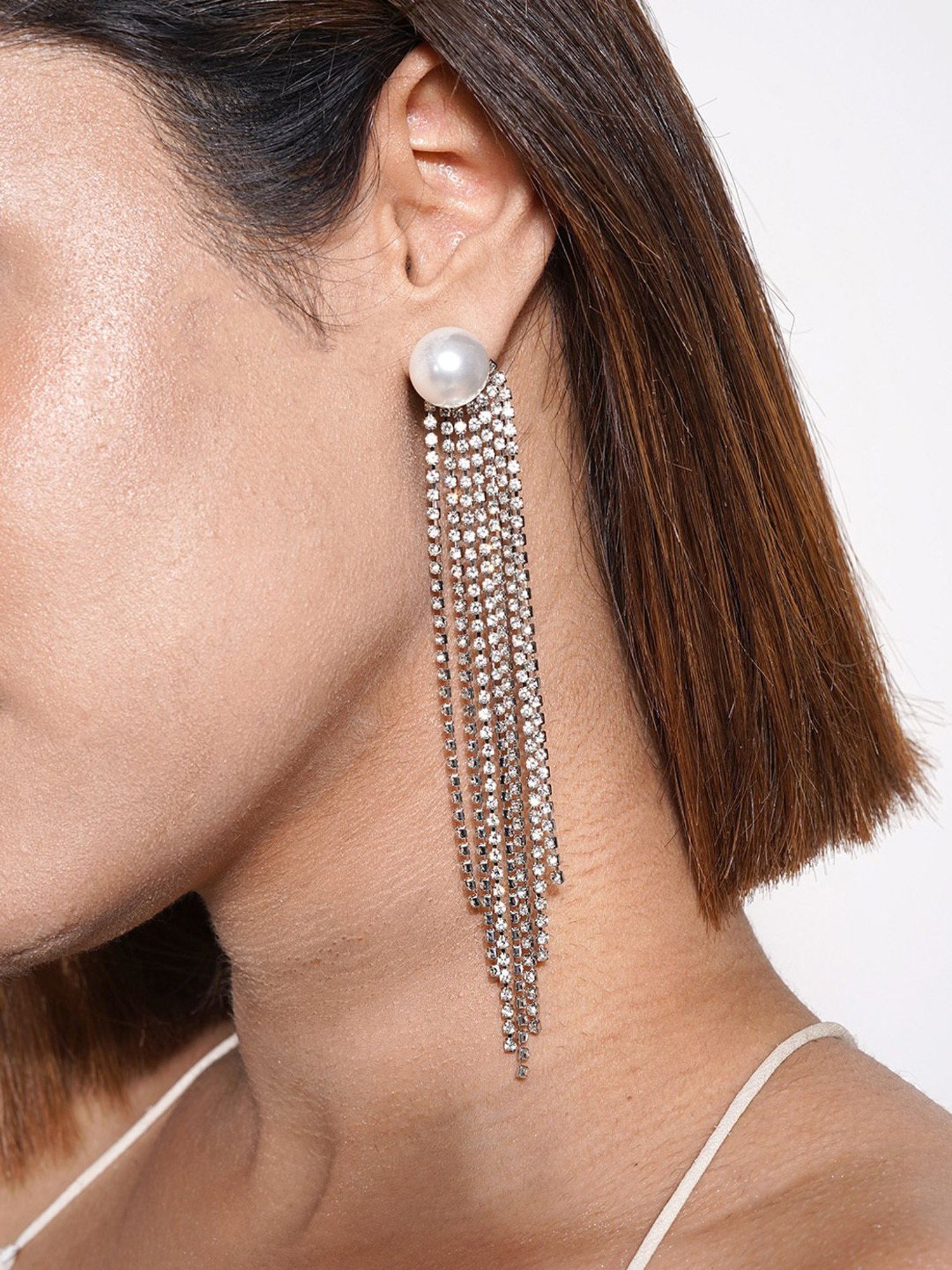 Joker & Witch Wilda Waterfall Silver Dangler Earrings