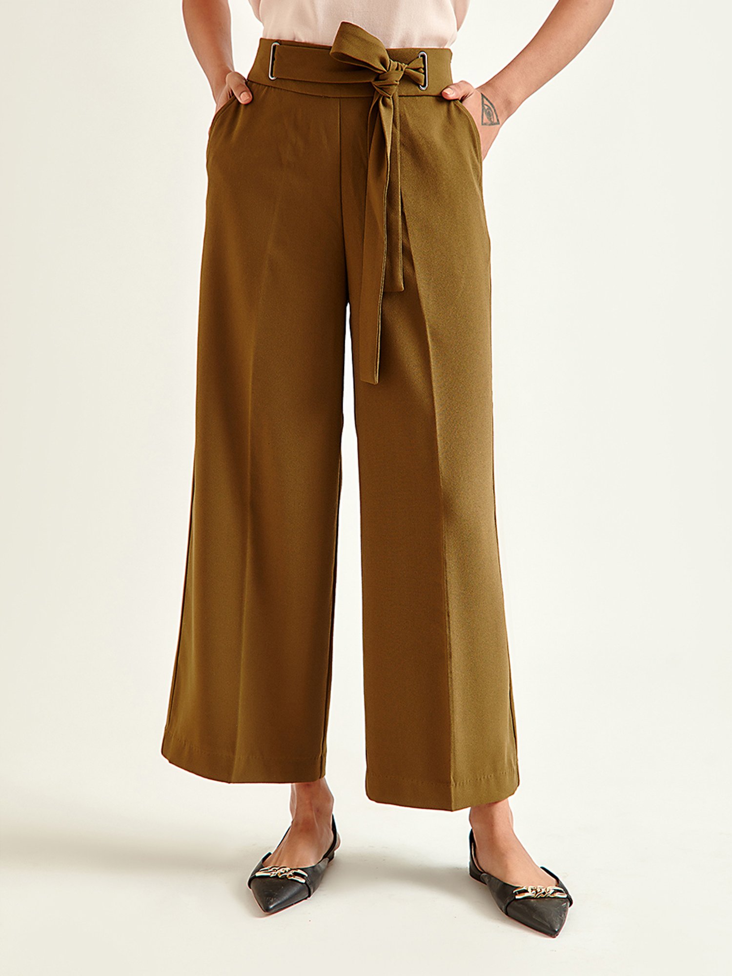Cover Story Olive Drawstring Pants