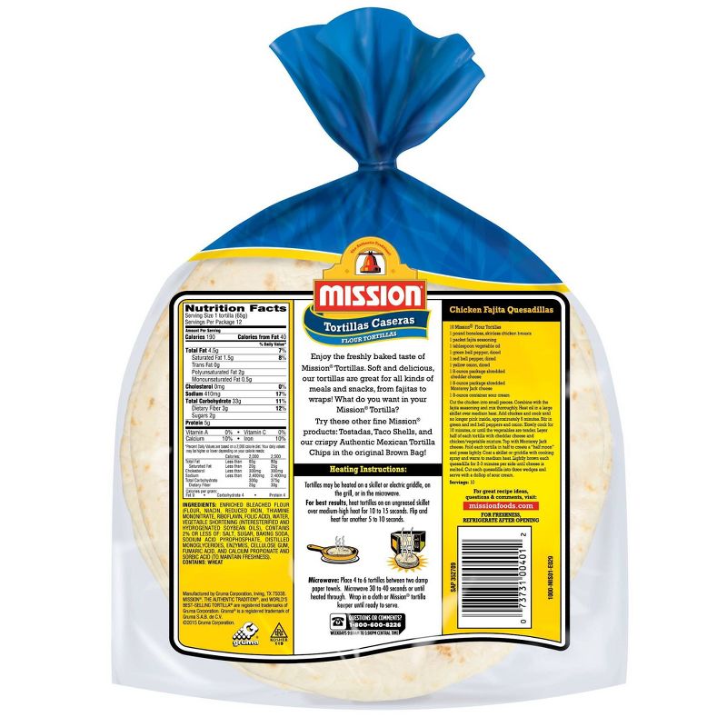 Mission Tortillas Caseras Flour Tortillas - 28oz/12ct