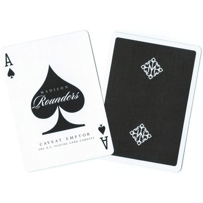 Ellusionist Madison Rounders Playing Cards Deck, Black