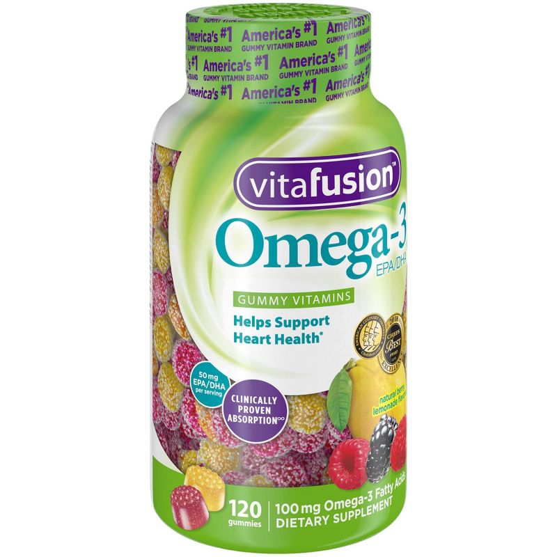 Vitafusion Omega-3 Gummies - Berry & Lemonade - 120ct