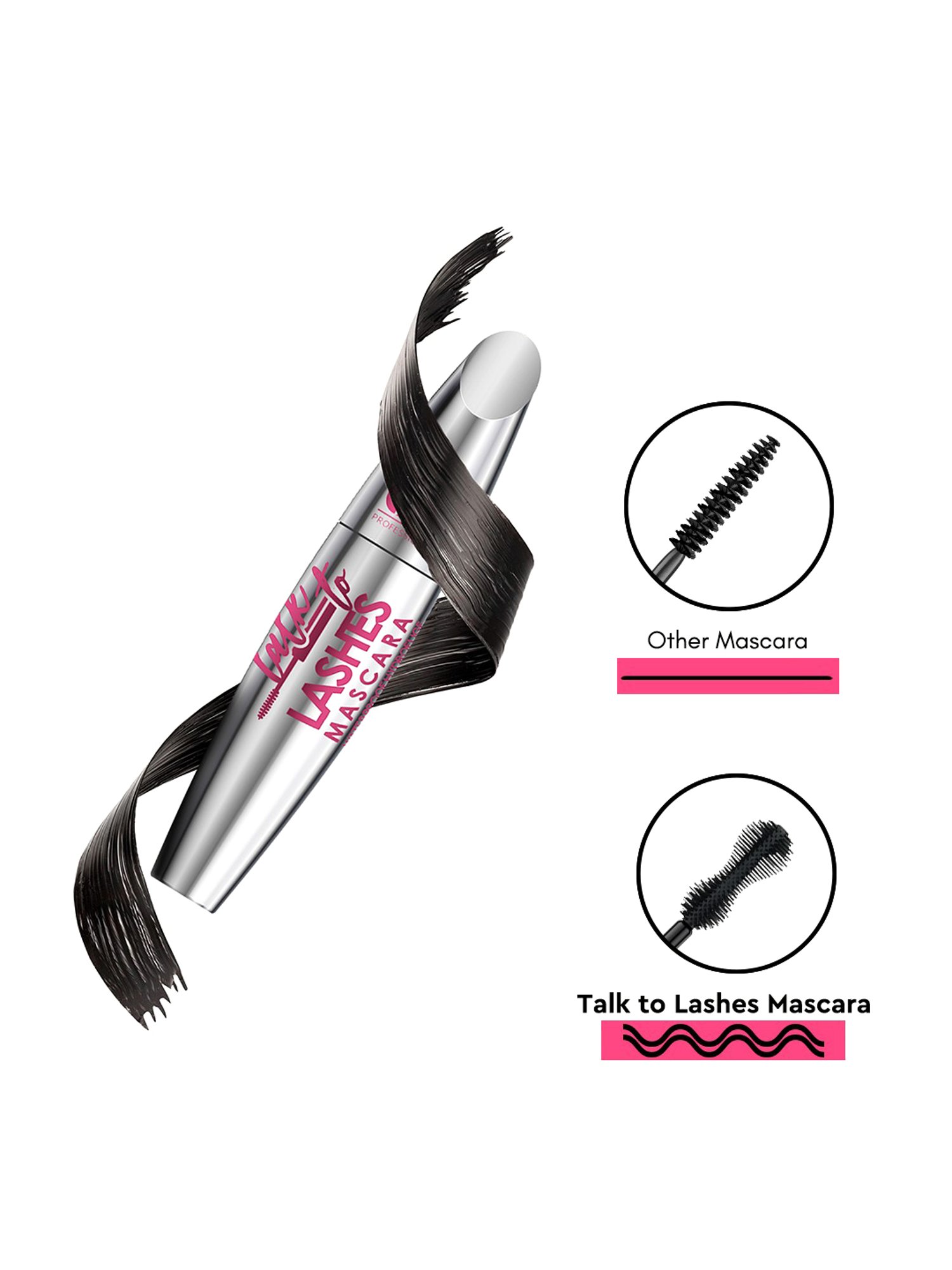 C2P PROFESSIONAL MAKEUP Talk To Lashes Mascara Black - 7 ml