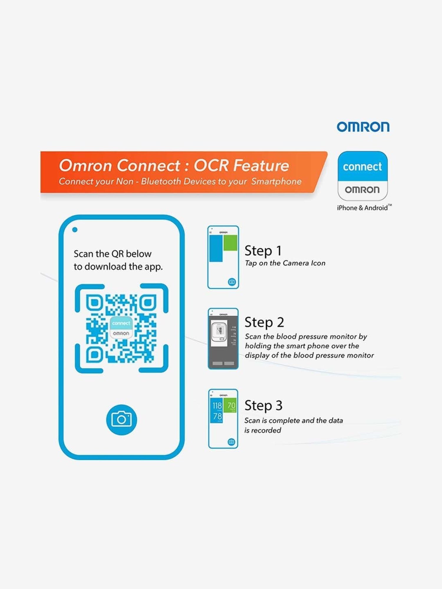 Omron HEM-6161 Fully Automatic Wrist Blood Pressure Monitor with Intellisense Technology (White)