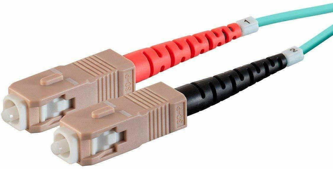 AYA 2M OM3 LC/SC 10G Multi-Mode Duplex 50/125 Fiber Optic Patch Cable - FB-LCSCOM3-10-02