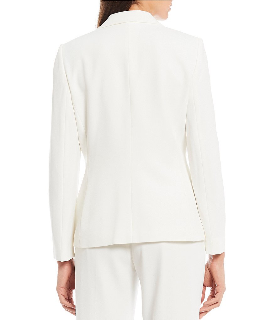 Preston & York Alyssa One Button Front Notch Lapel Crepe Jacket