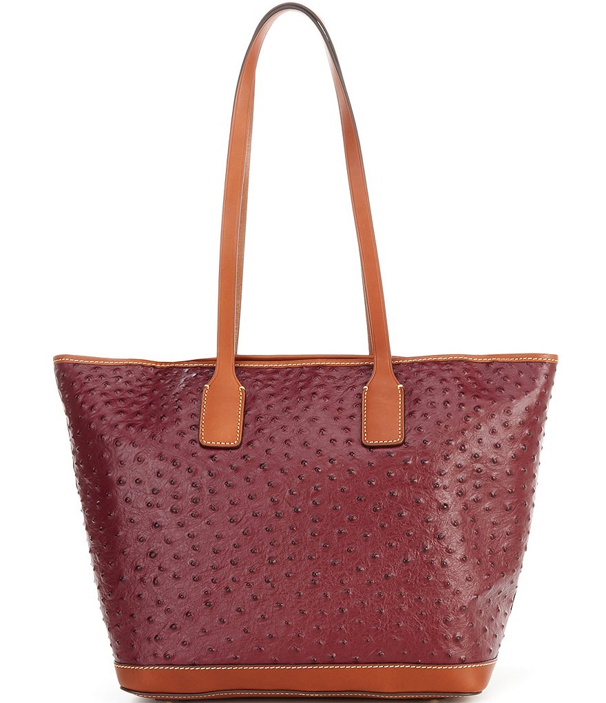Dooney & Bourke Ostrich Collection Leather Tote Bag