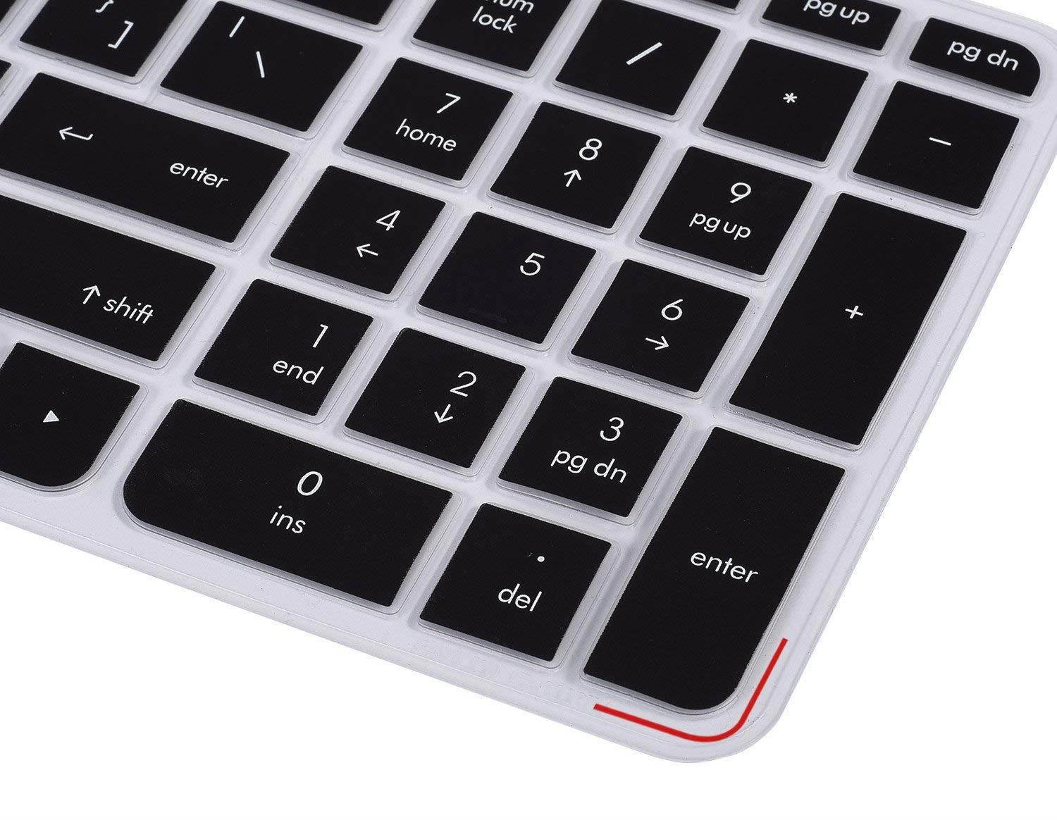 Keyboard Cover for HP Pavilion 17 17t, HP OMEN 17, HP ENVY 17 17t, HP ENVY m7-n m7-u 17t-n 17-s, 17.3" HP Laptop Keyboard Protective Skin, Black