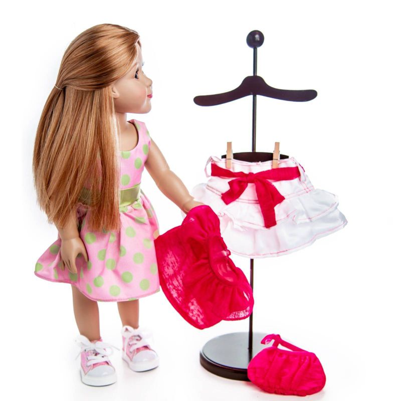 The Queen's Treasures 18" Doll Accessory Clothes Wooden Display Stand