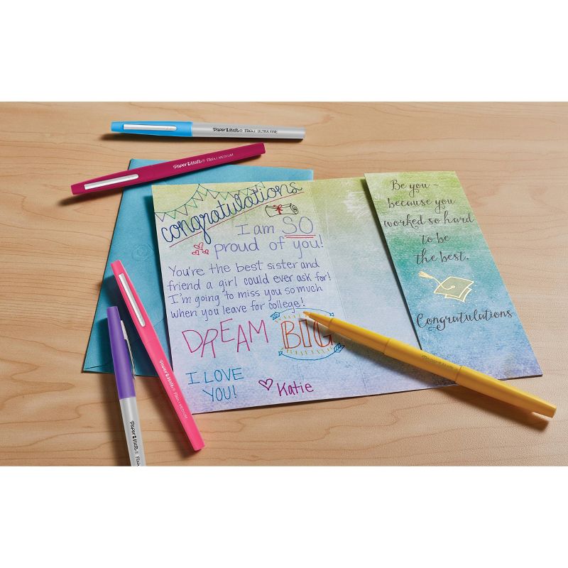 Paper Mate 12pk Marker Pens Flair Mixed Tip Multicolor