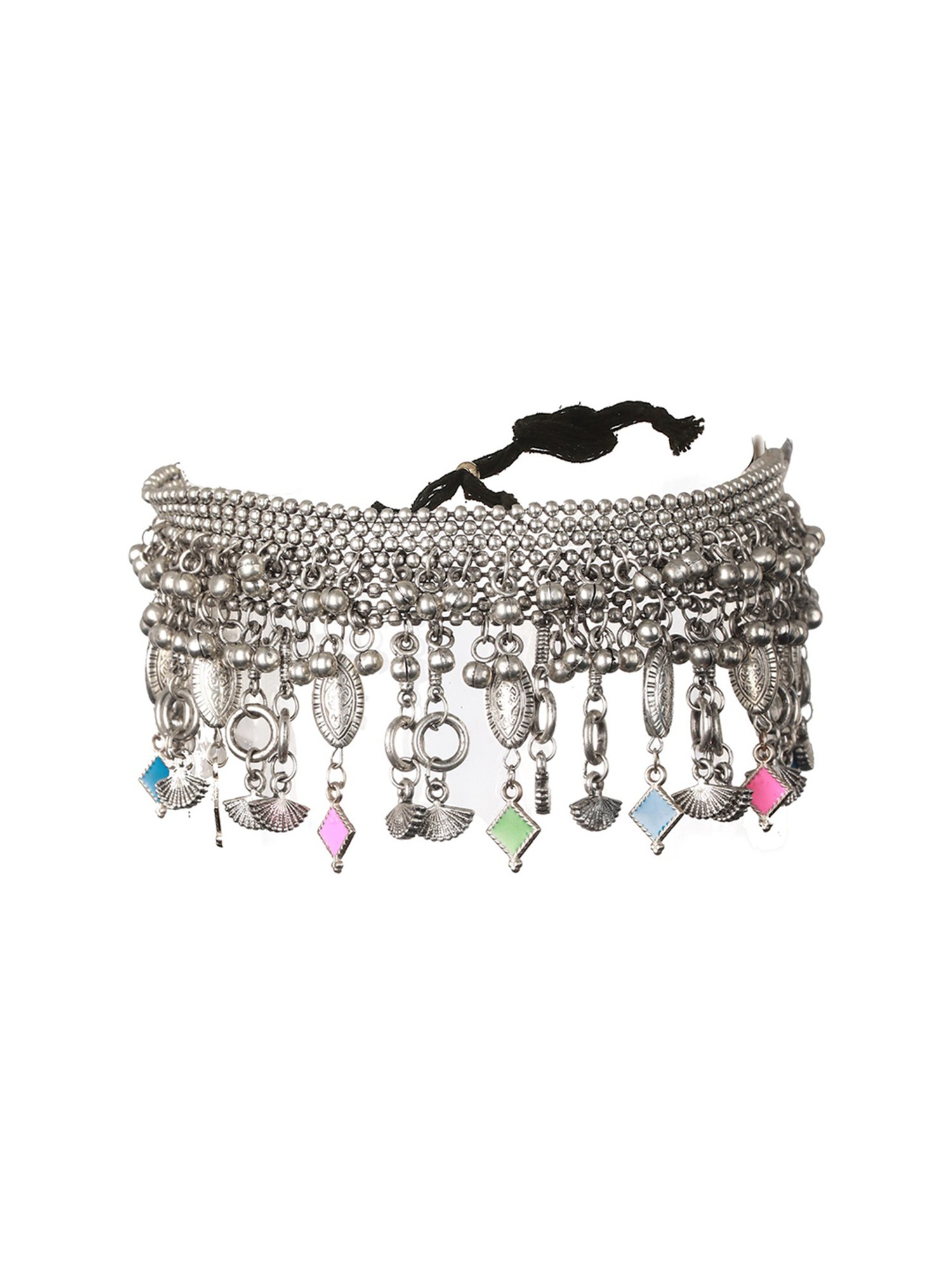 Aatmana Oxidized Brass Multi Necklace for Women