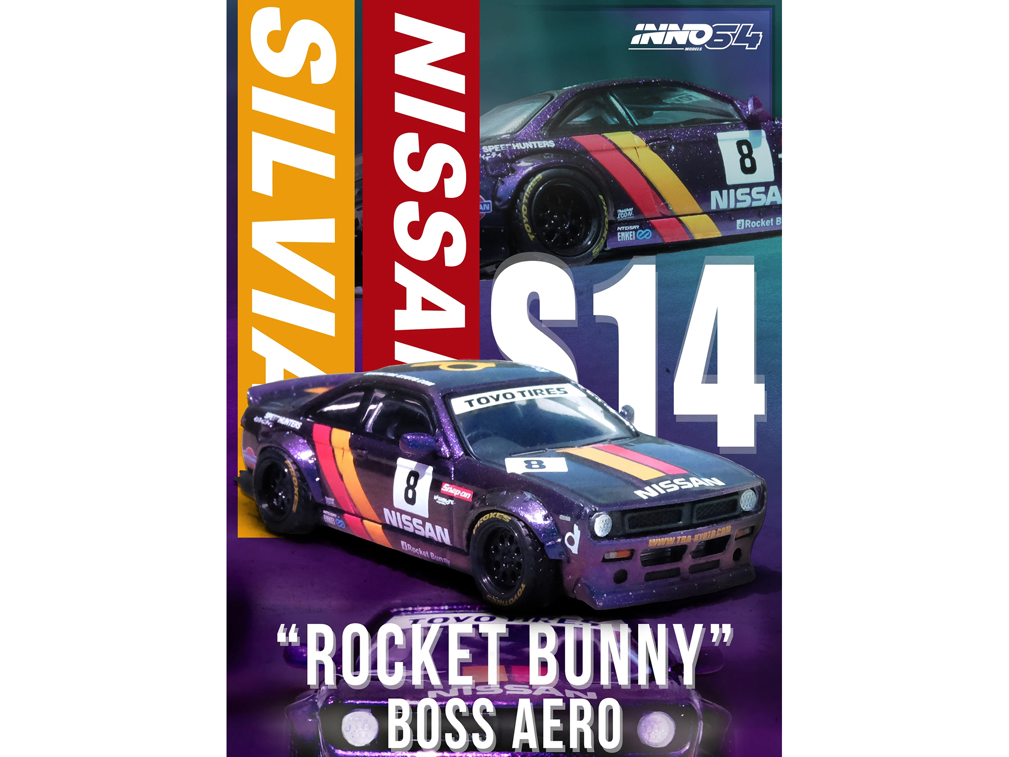 Nissan LB-Silhouette WORKS GT 35GT-RR Ver.2 RHD (Right Hand Drive) #23 Tetsuya Hibino "LB Racing - Formula Drift" (2022) 1/18 Model Car by Top Speed