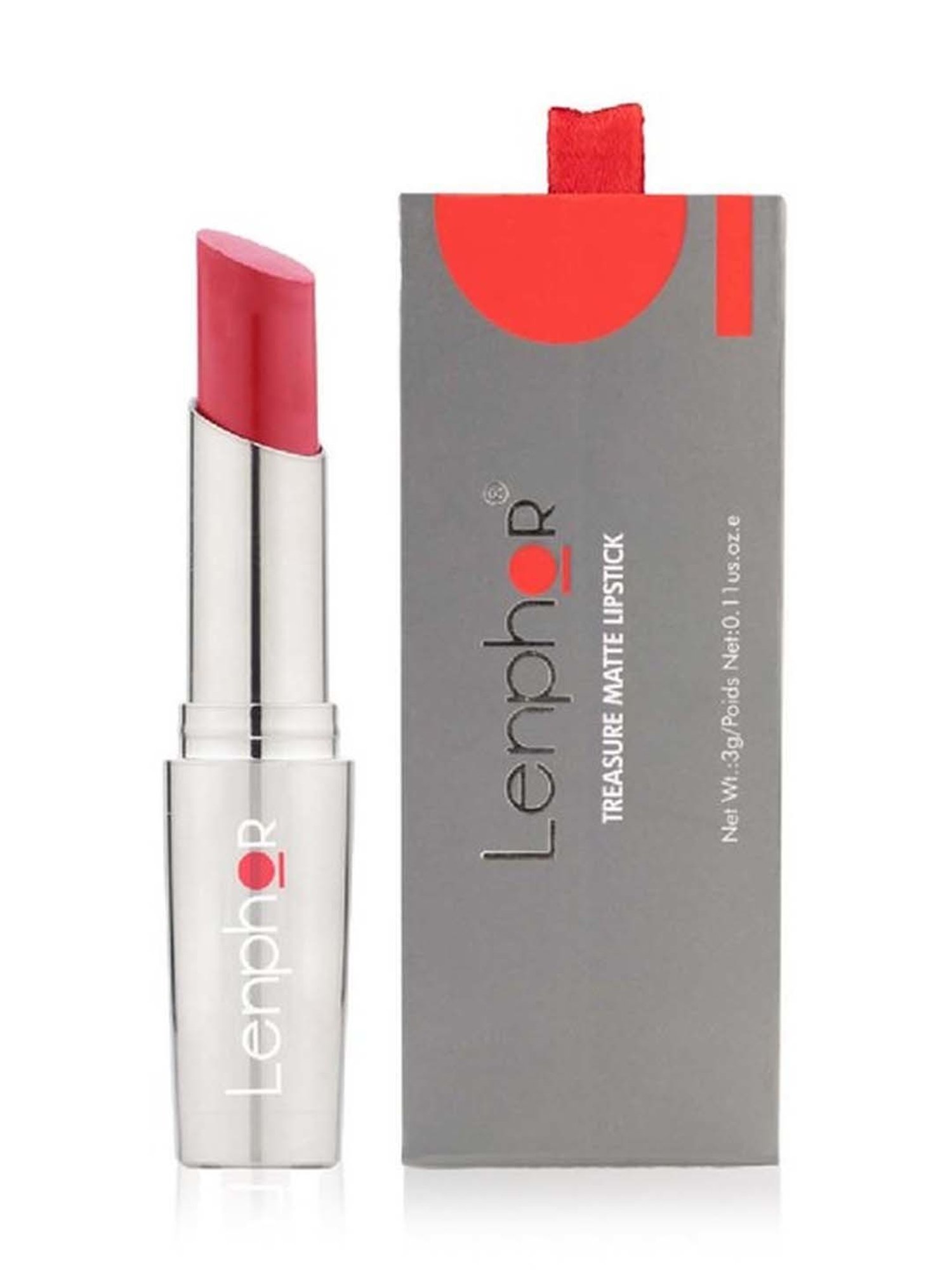 Lenphor Treasure Matte Lipstick Peachy Latte 015 - 3 gm