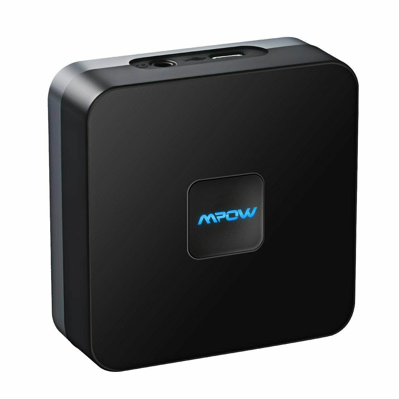 MPOW Bluetooth 5.0 Wireless Audio Receiver Adapter Built-in Battery 3.5mm to RCA