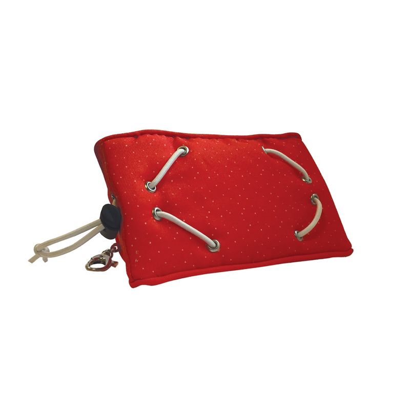 Manhattan Toy Adjustable Vertical and Horizontal Red Phone Wedge for iPhone 8/7/6, Galaxy S9/S8, Google Pixel and More Cell Phone Holder