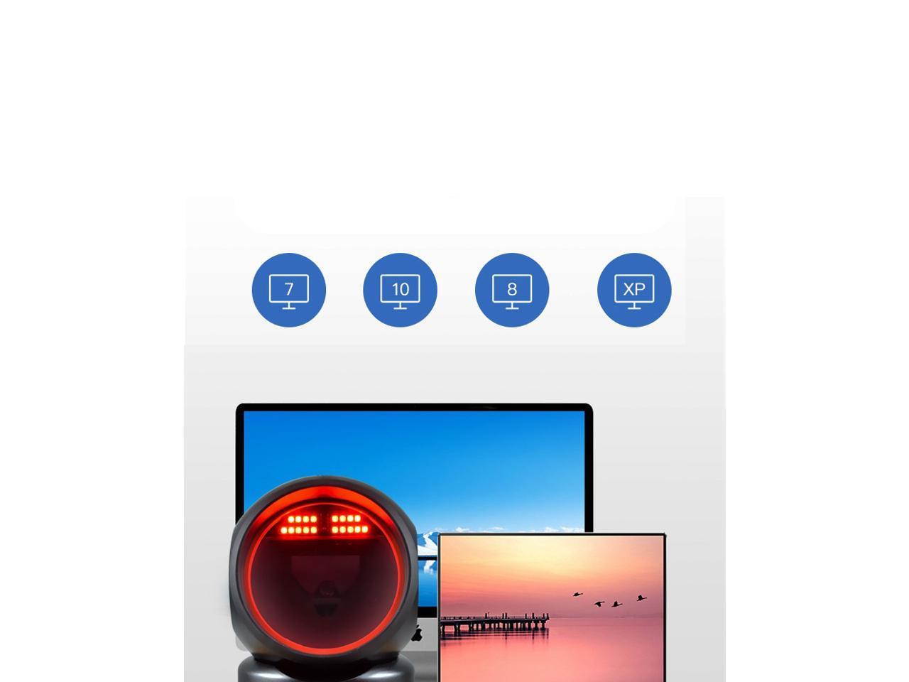 Honeywell Black HF680 Wired 2D Barcode Scanner Replace MK7120-31A38 USB Kit, Plug and Play, Large Screen, Flash Compensator and More Practical(HF680-1-2USB)