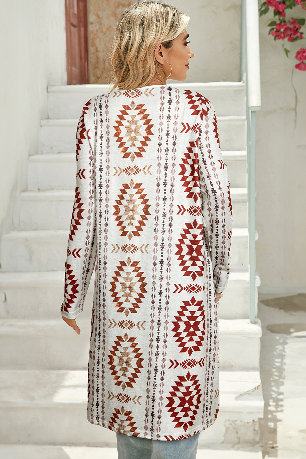 Black Plaid Casual Contrast Trim Knit Cardigan