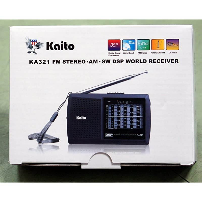 KA321 PocketSize 10Band AMFM Shortwave Radio with DSP Digital Signal Processing Black