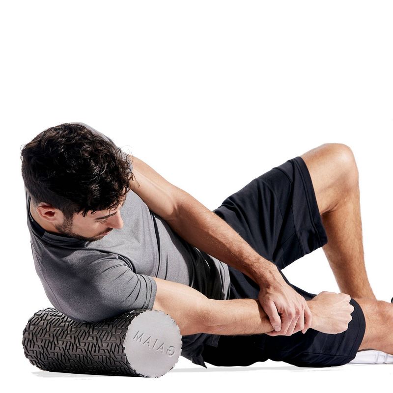 Gaiam Restore 18" Textured Foam Roller - Gray