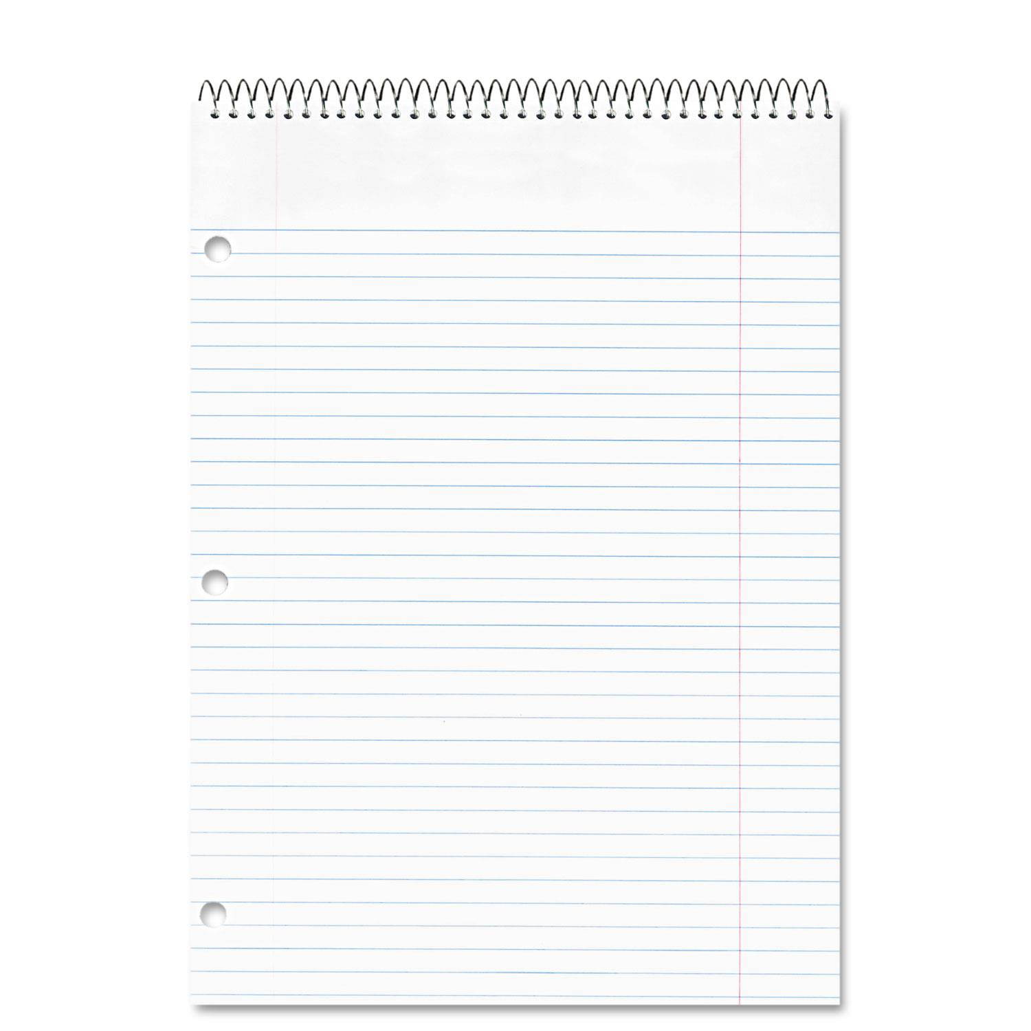 Rediform 31192 National Porta-Desk 3-Subject Notebook 120 Sheet - 8.50" x 11.50" - 1 Each - White Paper