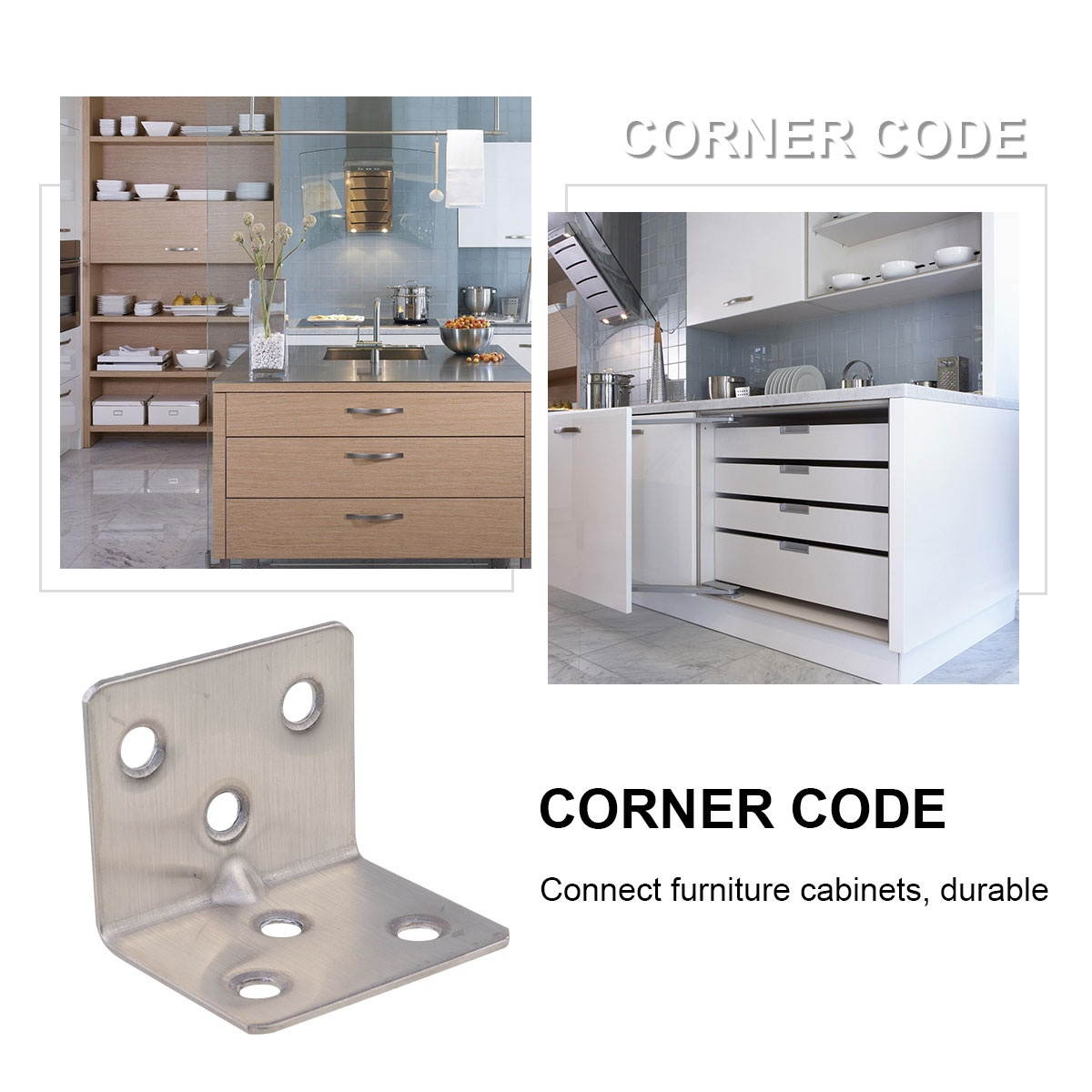 12pcs Triangle Stainless Steel L Shaped Corner Brace Shelf Brackets Right Angle