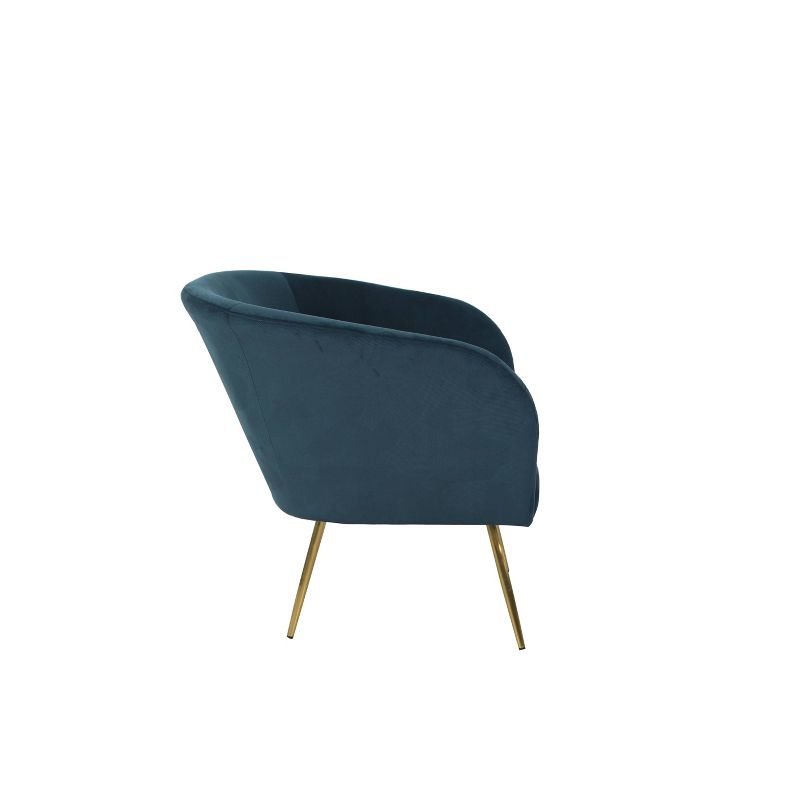 Ashby Accent Chair Textured Velvet Navy - HomePop