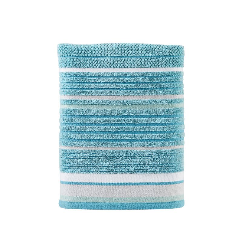 Seabrook Striped Bath Towel Teal - SKL Home