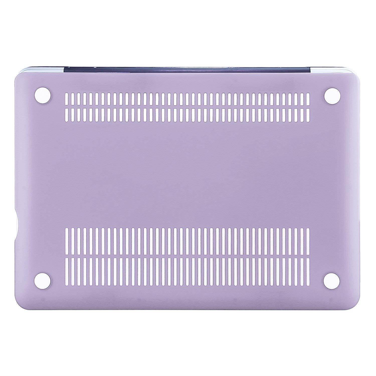 MOSISO Plastic Hard Shell Case & Keyboard Cover & Screen Protector Only Compatible Old MacBook Pro 13 Inch (A1278 CD-ROM), Release Early 2012/2011/2010/2009/2008, Light Purple