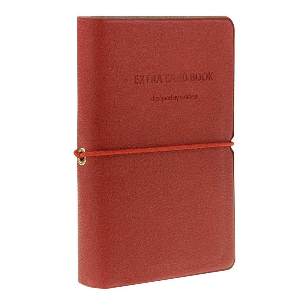 Business Credit Card Holder Case Wallet Purse Men Women PU Leather Practical Card Carry-on Bag Extra Card Book for 30 Cards with Index Cards for Easily Search