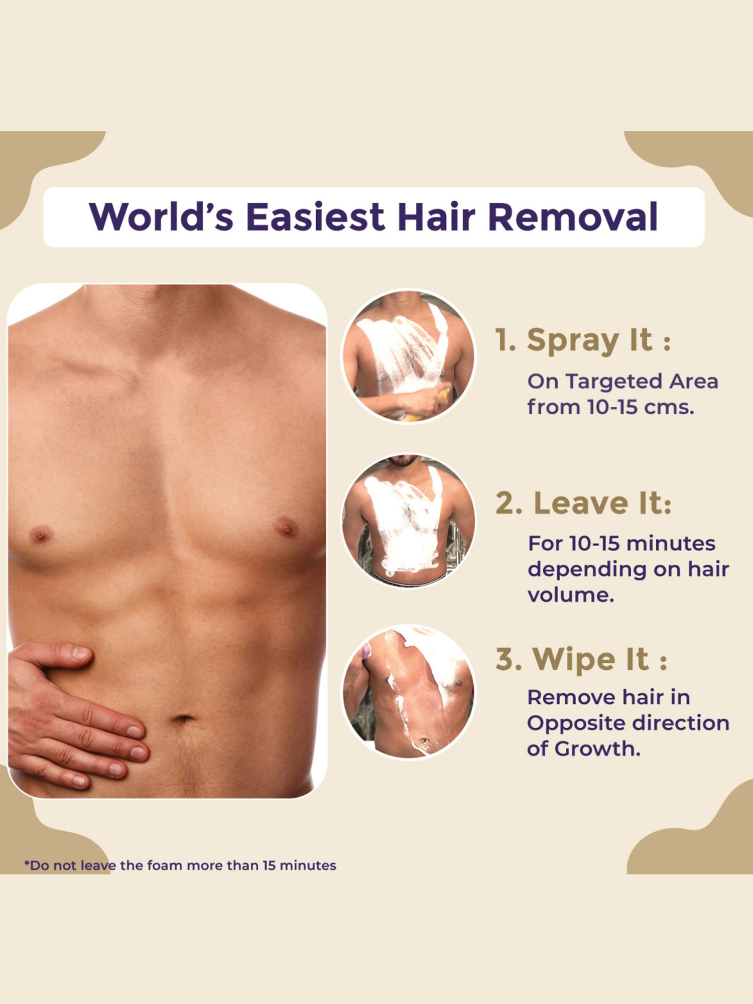 Sanfe Hair Removal Spray Foam - 25 ml