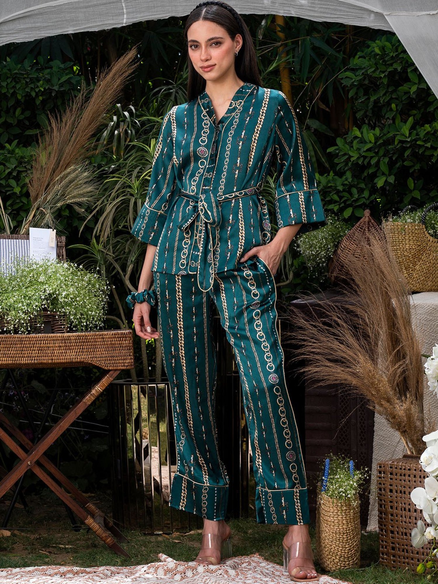 Dusk Attire Blue Unchained Gem Co-ord Set