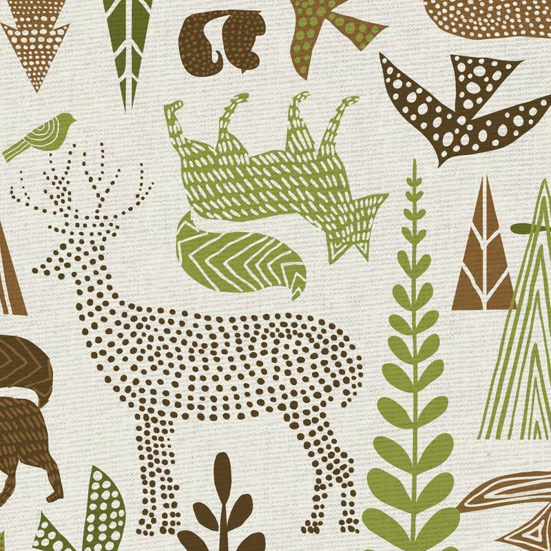 2pk Cotton Designer Forest Folklore Kitchen Towels - MU Kitchen