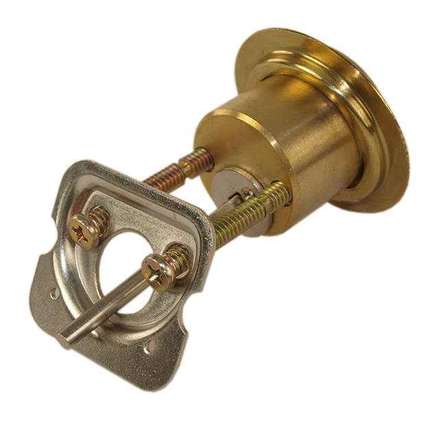 Progressive Hardware, 160FPL, Fox Style Police Lock Replacement Cylinder, Solid Brass