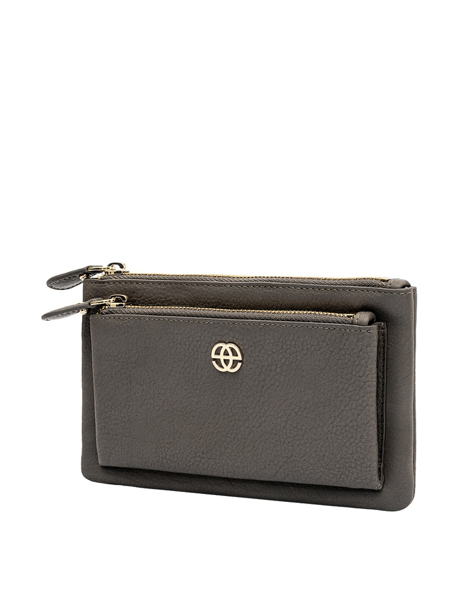 Eske Aleta Grey Solid Wallet for Women