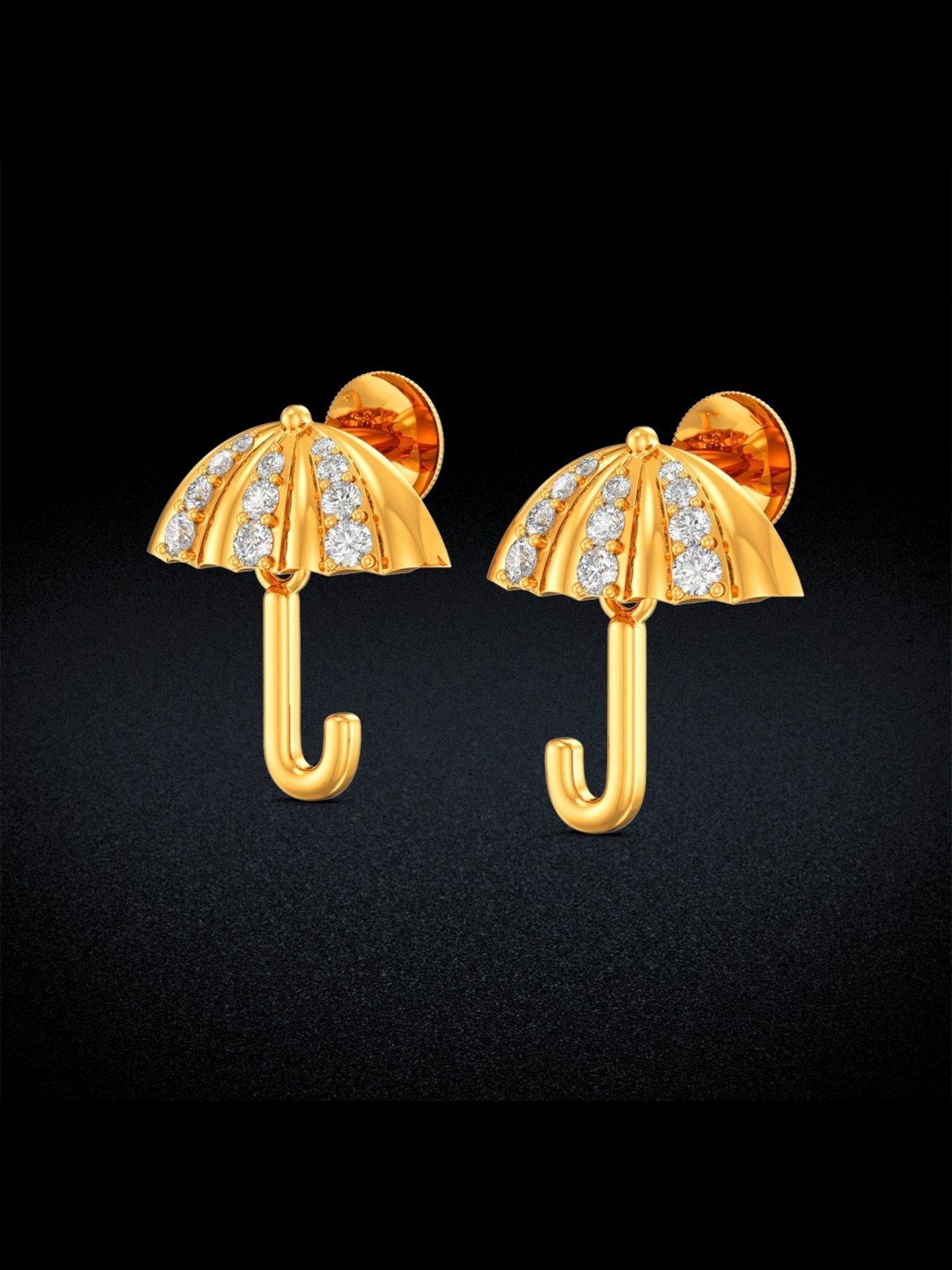 Joyalukkas Gold 22K Stormshield Stud Earrings for Women