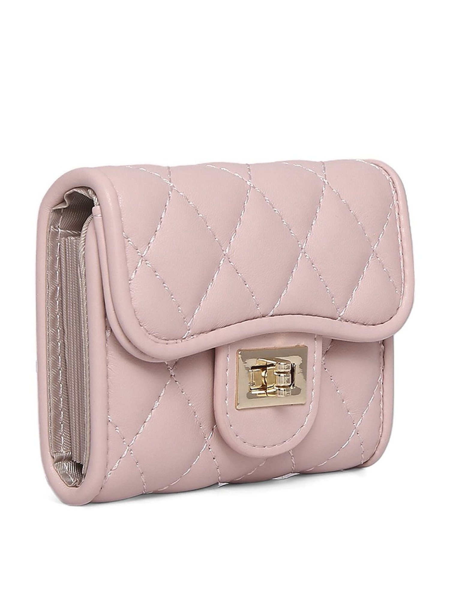 Inc.5 Pink PU Quilted Wallet
