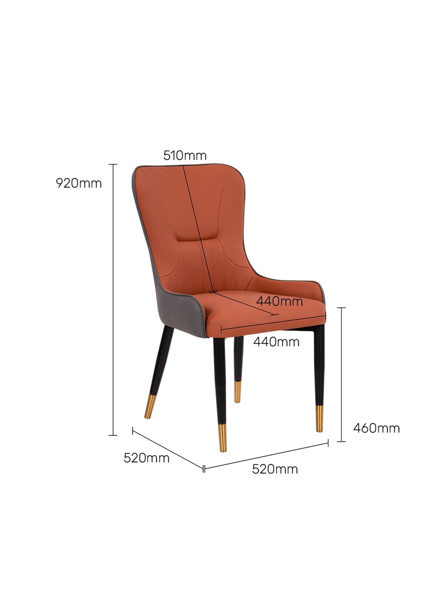Durian Alaska Cloud Grey Russet Orange Natural Stone 6 Seater Dining Set