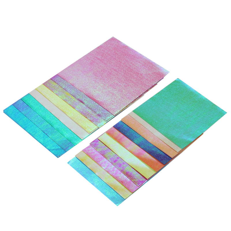 50Pcs/Set Square Origami Paper Single Sided Solid Color Shining Papers DIY Kids Folded Paper Craft Scrapbooking Decor 20/25cm