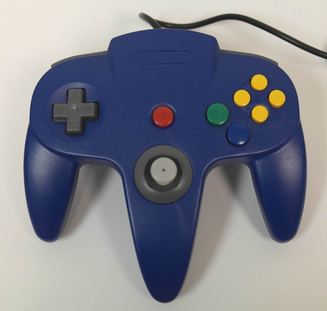 Blue Replacement Controller for Nintendo N64 by Mars Devices