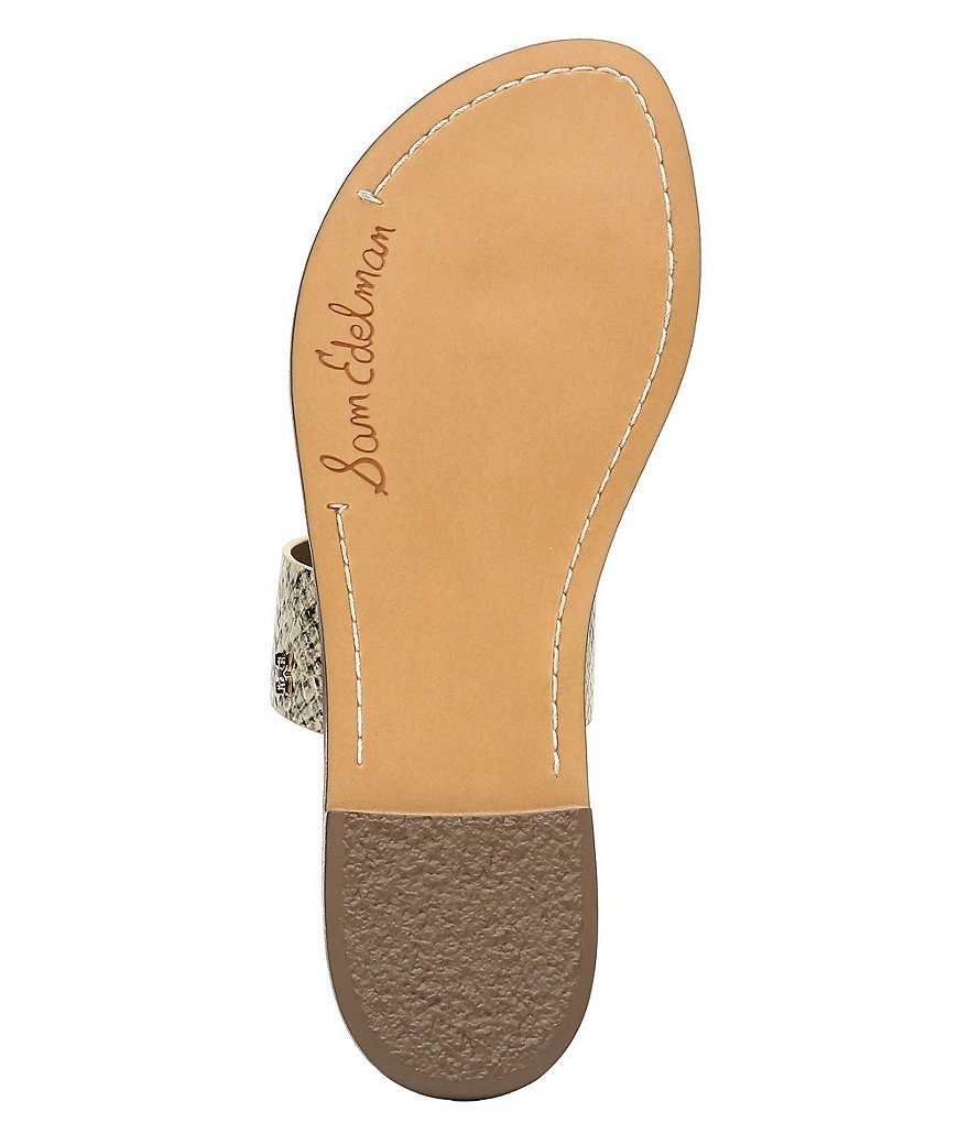 Sam Edelman Gorgene Snake Print Toe Ring Sandals