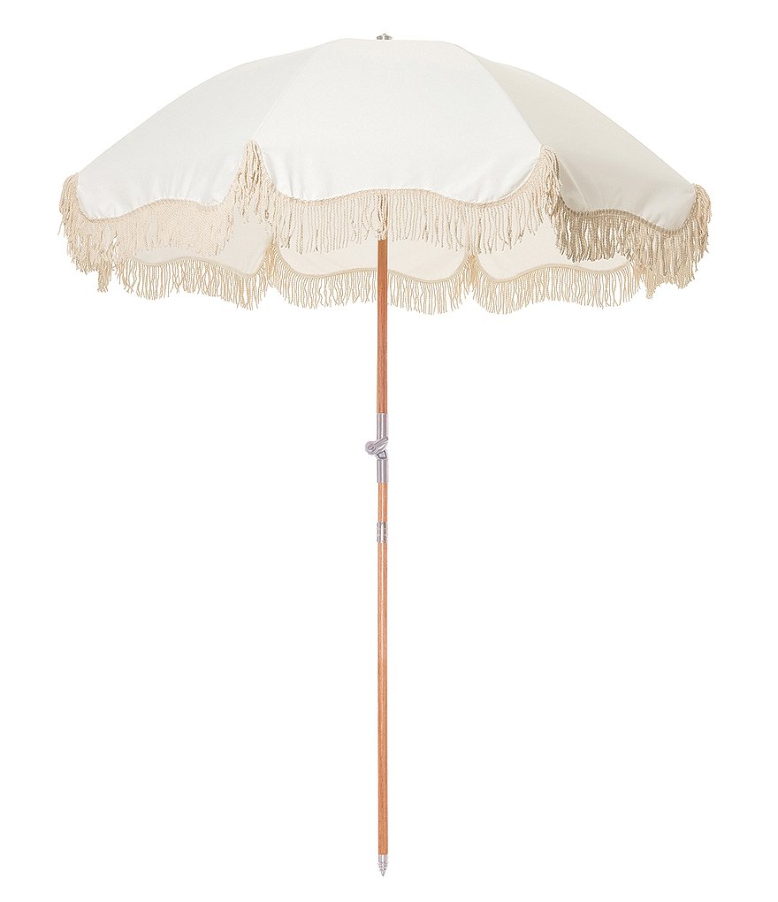 business & pleasure Antique White Premium Beach Umbrella