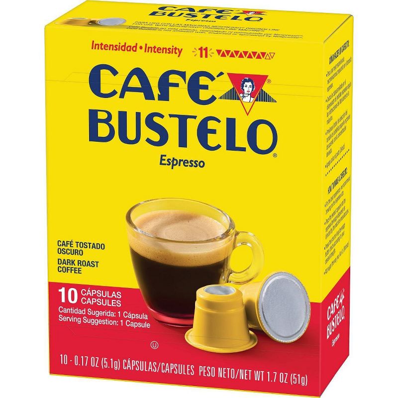Cafe Bustelo Espresso Roast Coffee Pods - 10ct