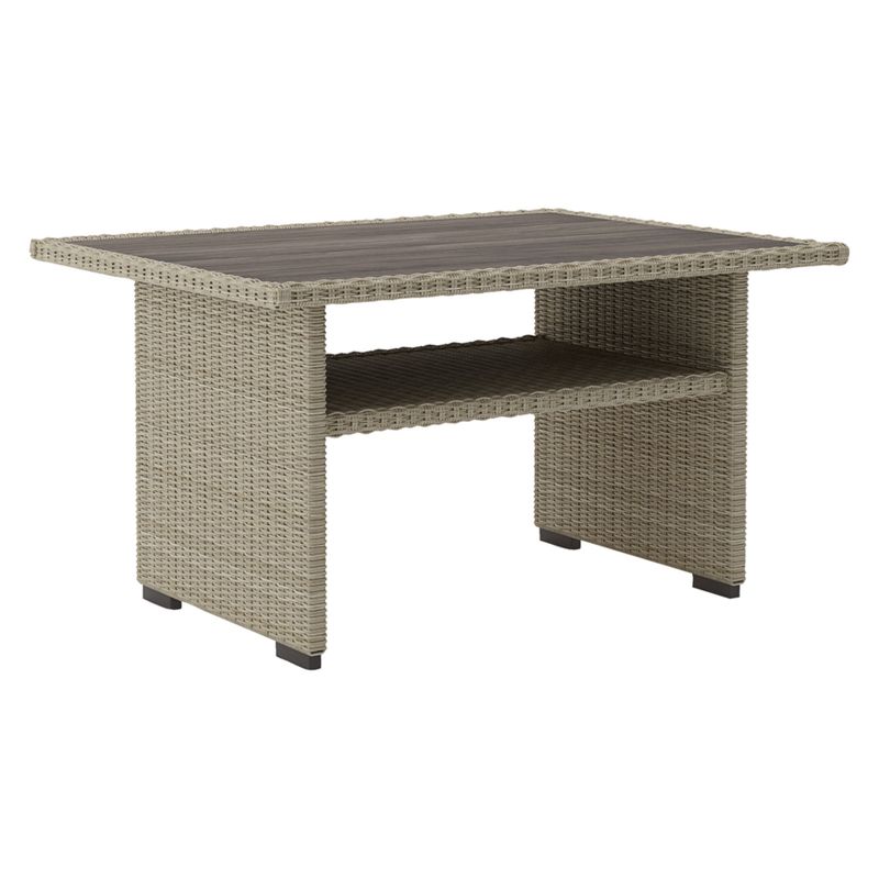 Silent Brook Rect Multi - Use Table - Beige  - Outdoor by Ashley