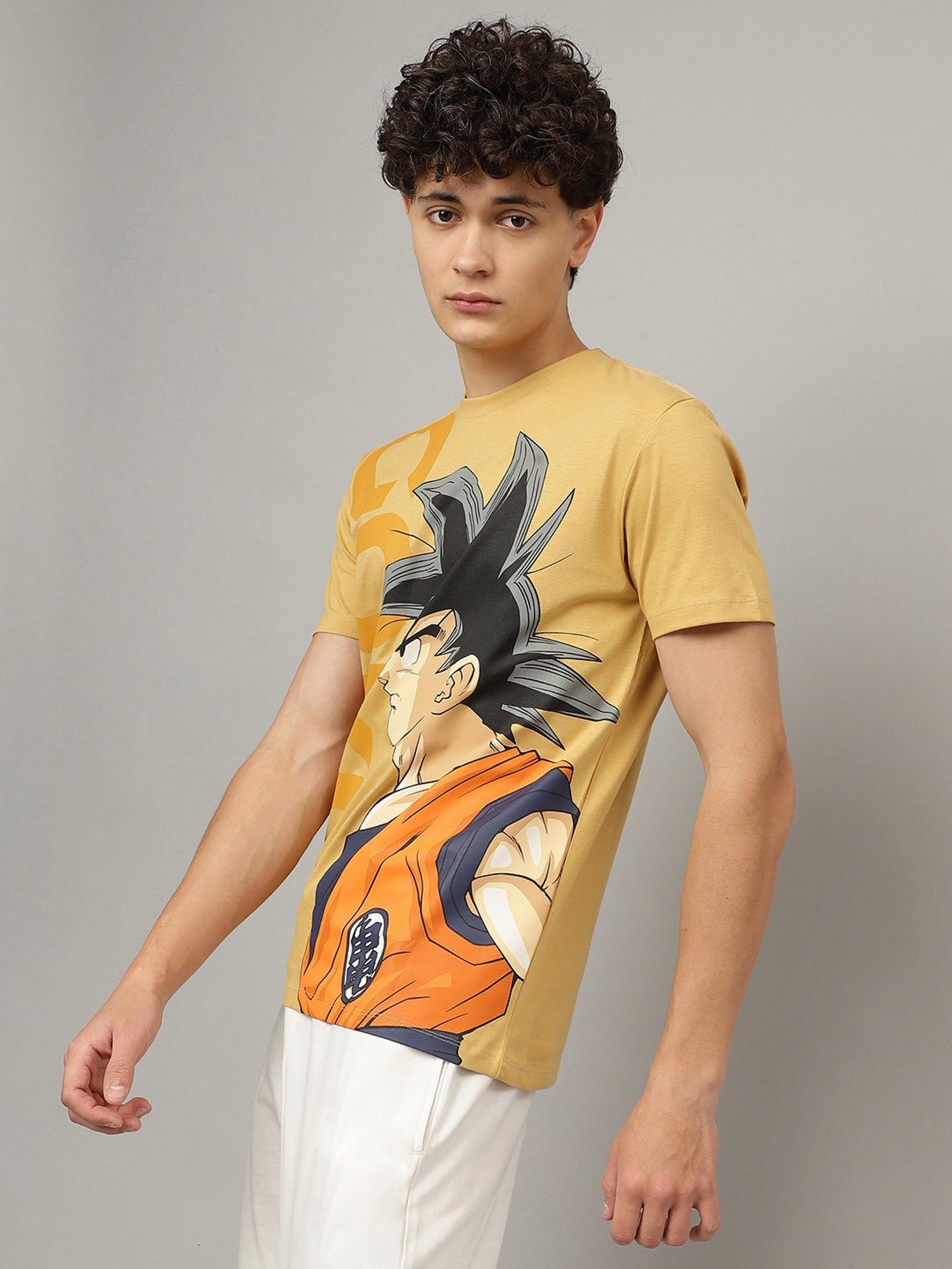Free Authority Multicolor Regular Fit Dragon Ball Z Print T-Shirt - Pack of 2