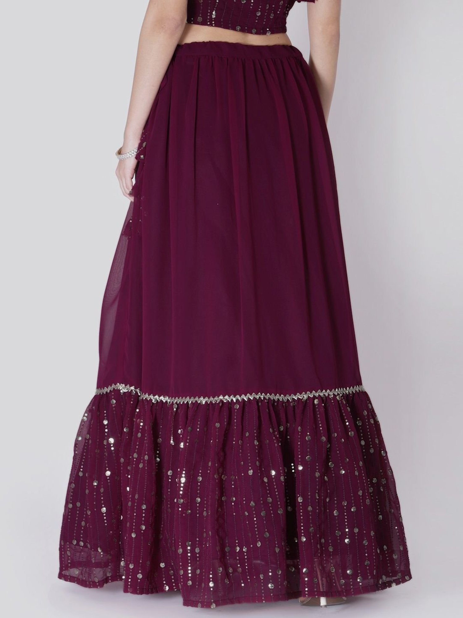 Studiorasa Purple Regular Fit Skirt