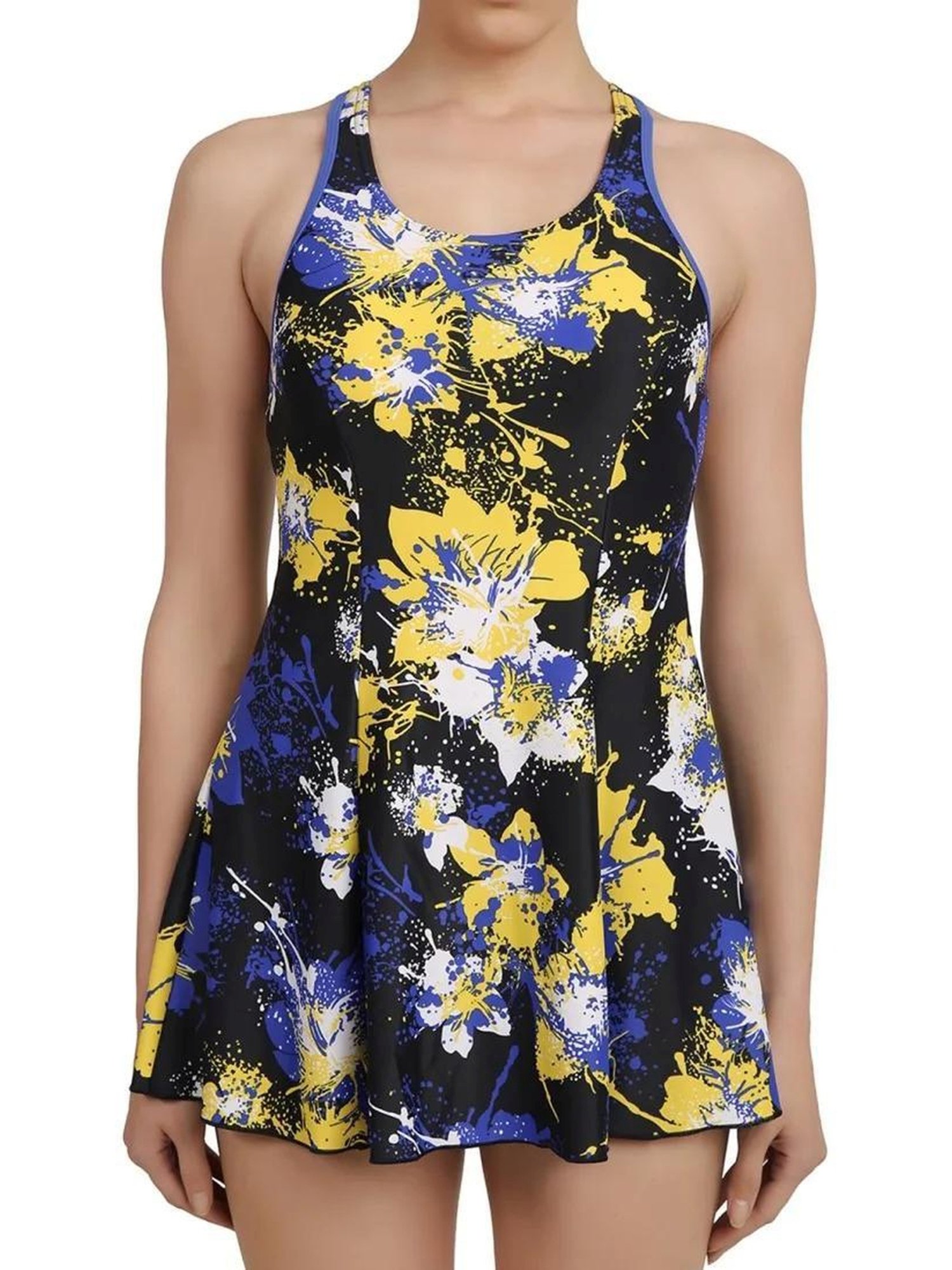 Speedo Multicolor Printed Swimsuit