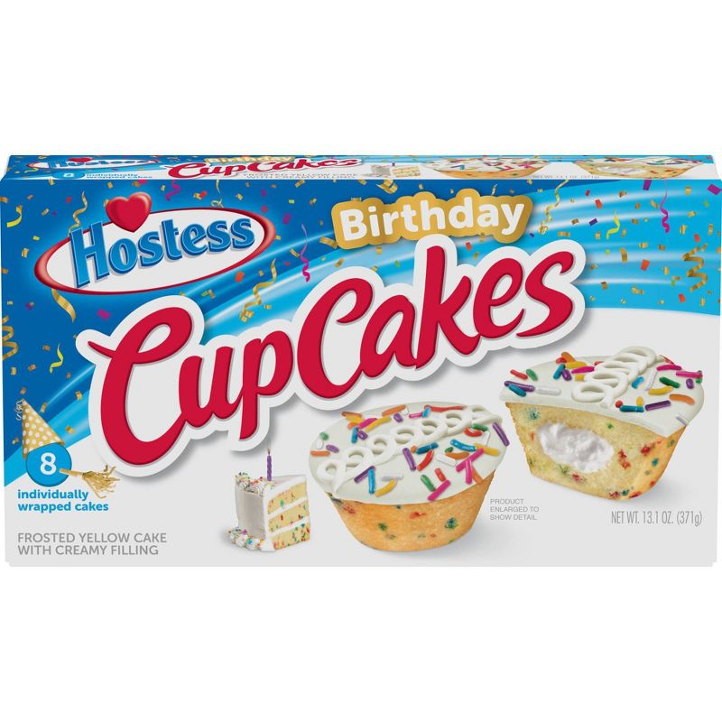 Hostess Birthday Cupcakes - 8ct/13.1oz.