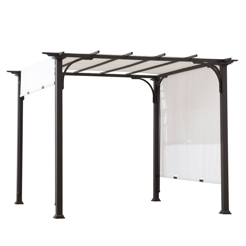 Lindberg 10' x 10' Steel Frame Canopy Outdoor Vented Pergola - Sunjoy