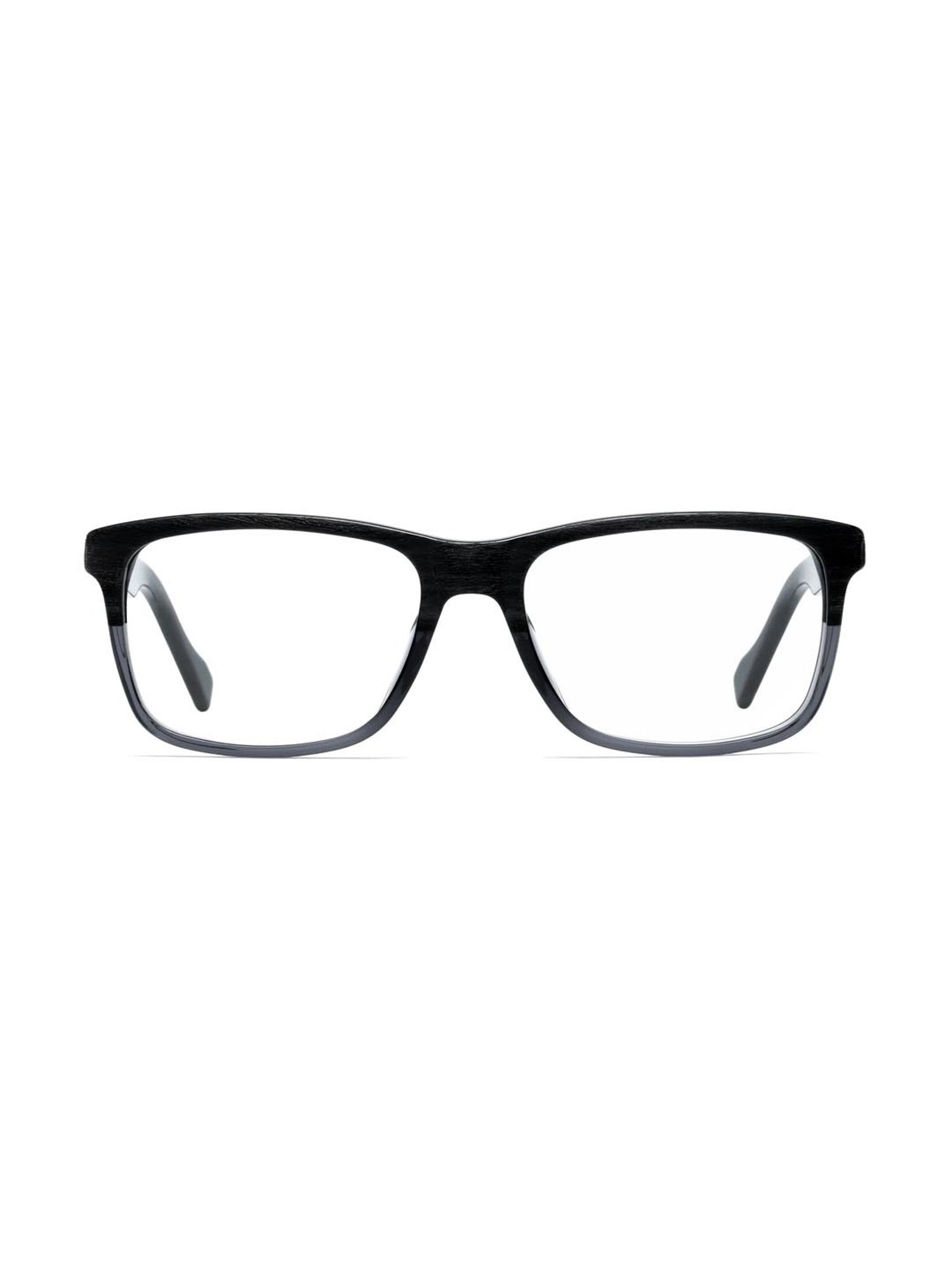 HUGO Black Rectangular Eye Frames for Men