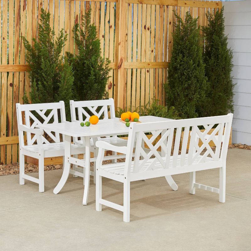 Circi 5pc Outdoor Dining Set - Black and Charcoal - CosmoLiving by Cosmoplitan