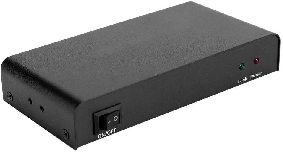 Dancal 1x4 3G SDI Signal Splitter Video Converter 1 in 4 Out Distributor Adapter (110-240V)(US)